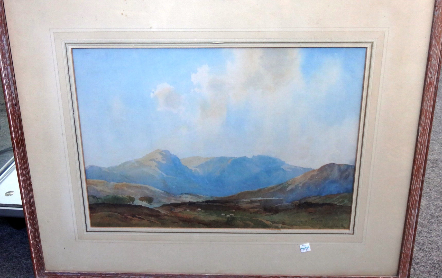 Appraisal: Percy Lancaster - Mountain pastoral waterclour signed cm x cm