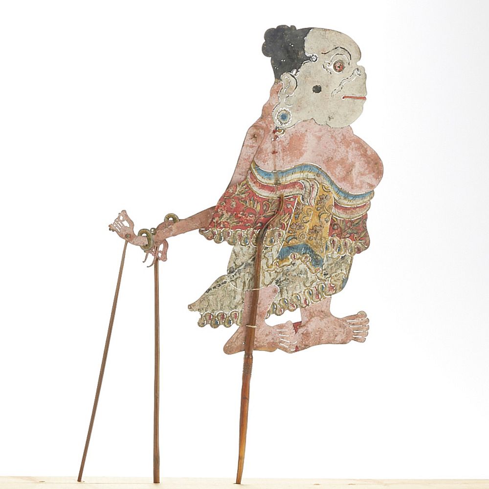 Appraisal: Indonesian Balinese Shadow Puppet of Human or God Indonesian Balinese