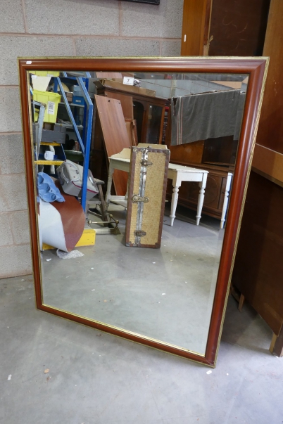 Appraisal: Large Mahogany framed wall mirror m x m