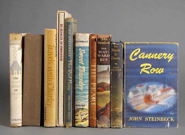 Appraisal: STEINBECK JOHN vols of Steinbeck by him amp about him