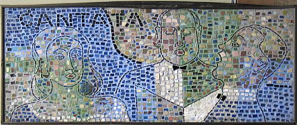 Appraisal: Margaret Bell Bruton American - Untitled Mosaic signed 'M Bruton'