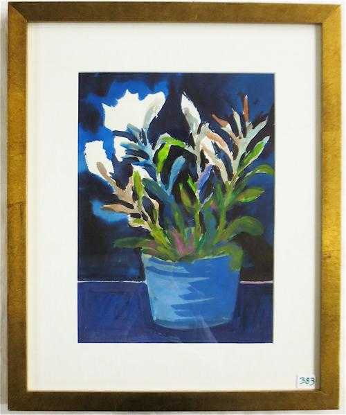 Appraisal: JANET LOUVAU HOLT WATERCOLOR ON PAPER Oregon st century White