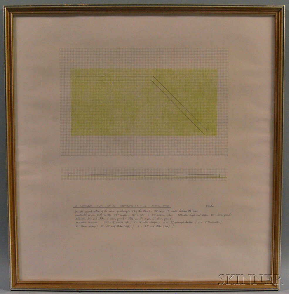 Appraisal: Robert Rohm American - A Corner for Tufts University-II-April Signed