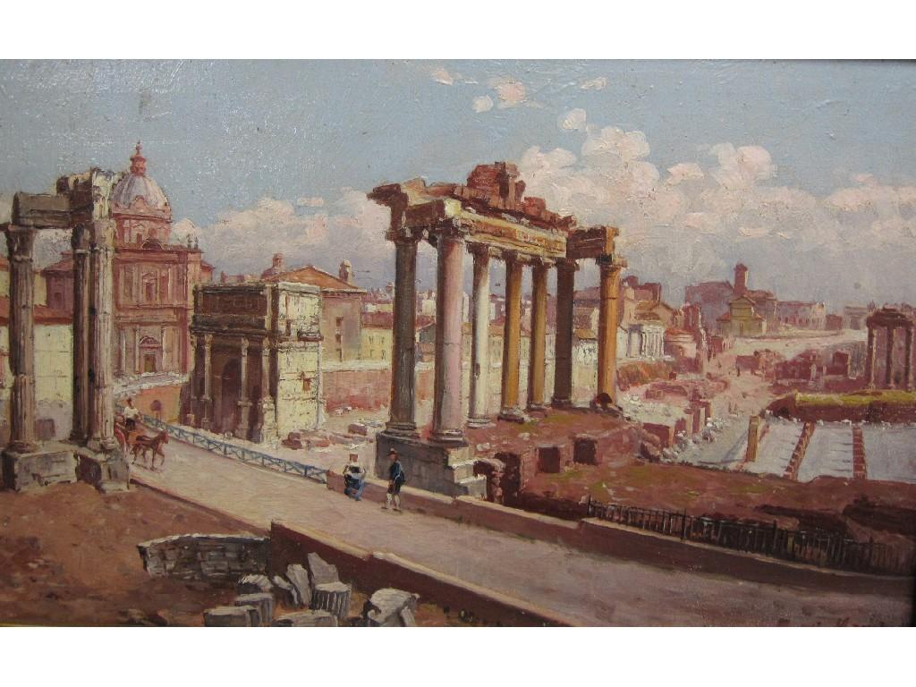 Appraisal: G MARCHALL The Arch of Septimus Severus and Ruins of