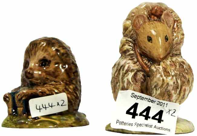 Appraisal: Beswick Beatrix Potter Figures Old Mr Pricklepin and Thomasina Tittlemouse