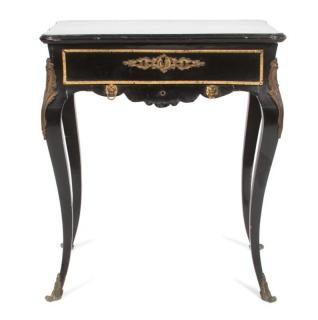 Appraisal: A Louis XV Style Painted Occasional Table Height x width