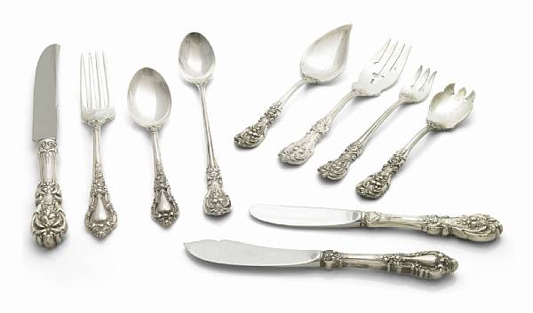 Appraisal: A sterling partial flatware setReed amp Barton Taunton MAFrancis I