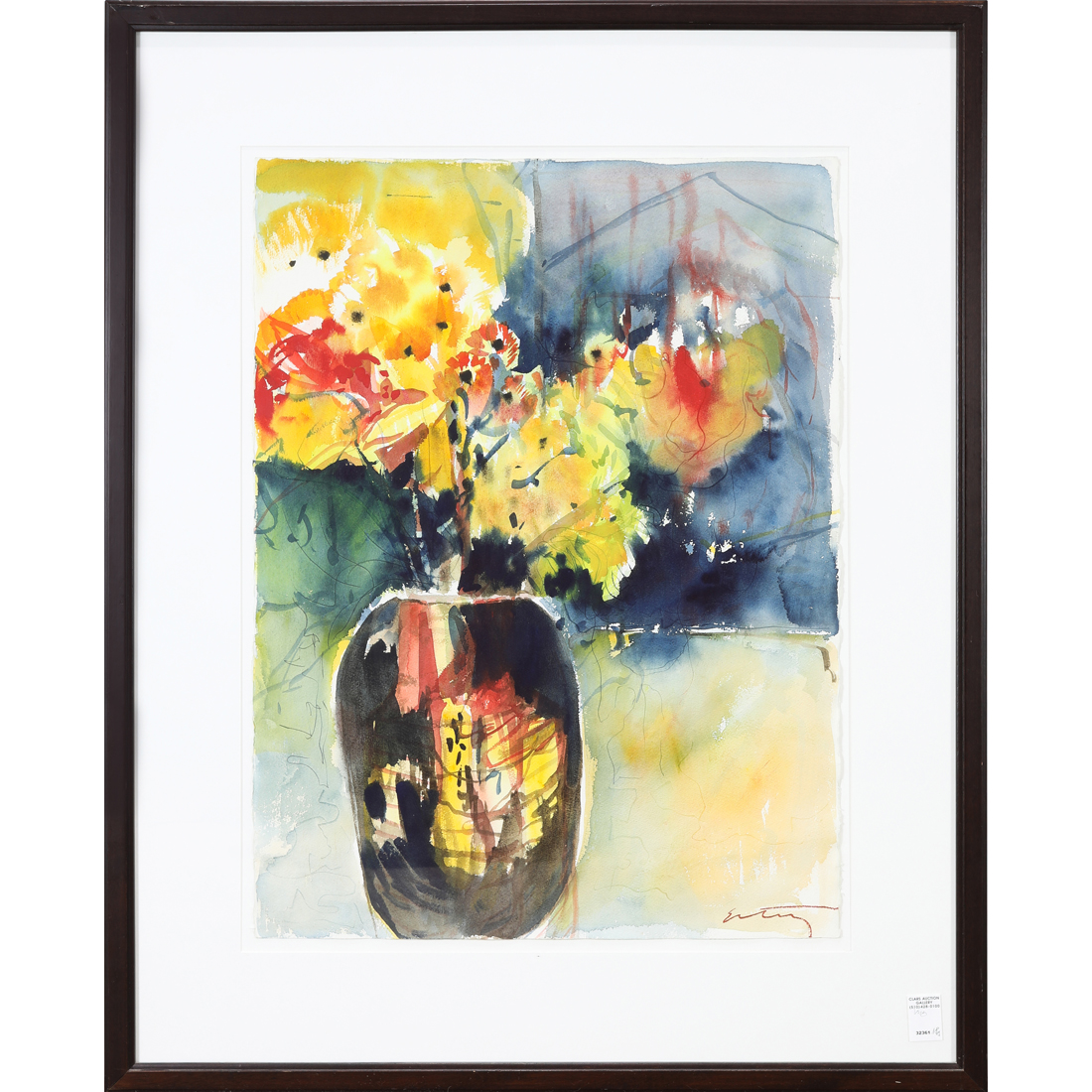 Appraisal: WATERCOLOR JAMES ESTEY James Estey American - Floral Still Life