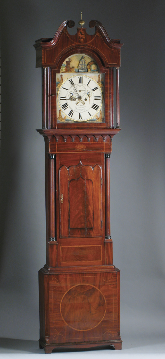 Appraisal: WELSH TALL CASE FLOOR CLOCK John Griffiths clockmaker Carnarvon North