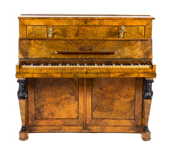 Appraisal: Sale Lot A Biedermeier Gilt Bronze Mounted Upright Piano th