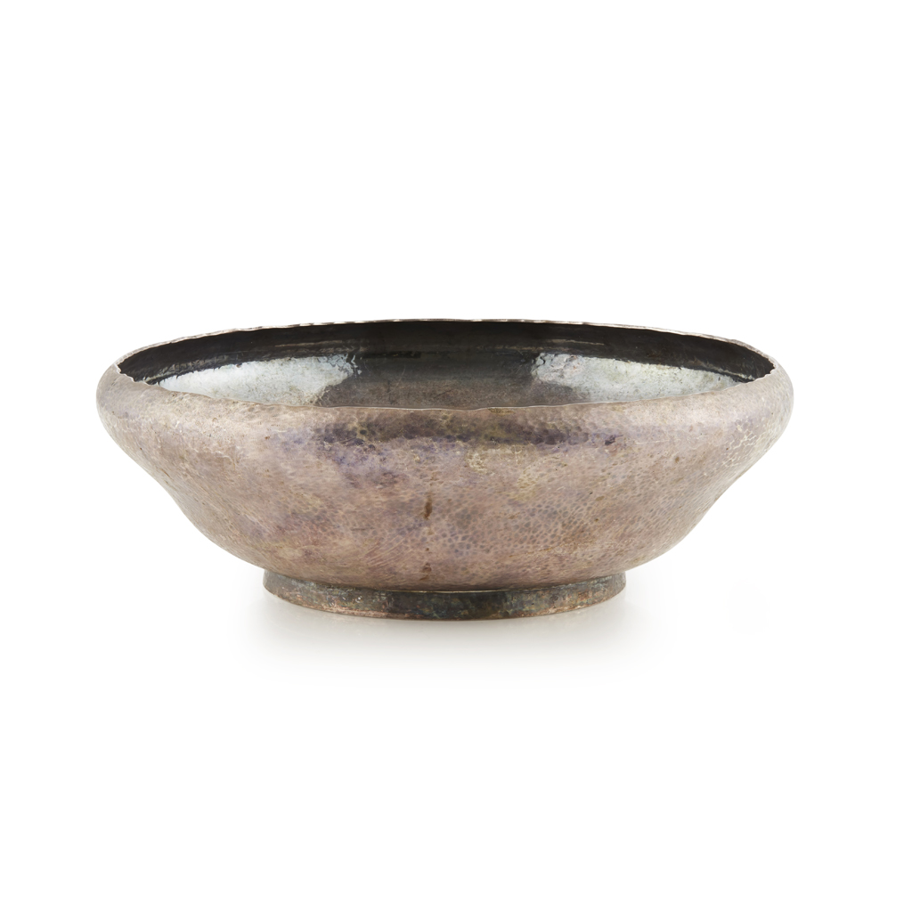 Appraisal: SILVER BOWL MEIJI PERIOD with a short straight foot and