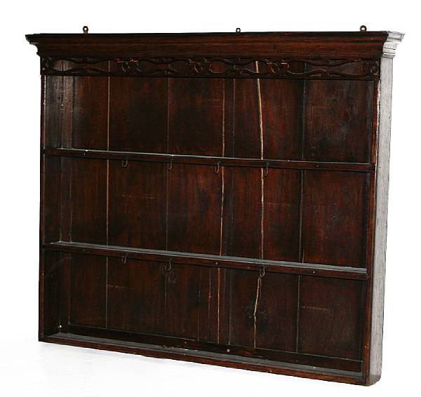 Appraisal: A George III Welsh hanging shelf