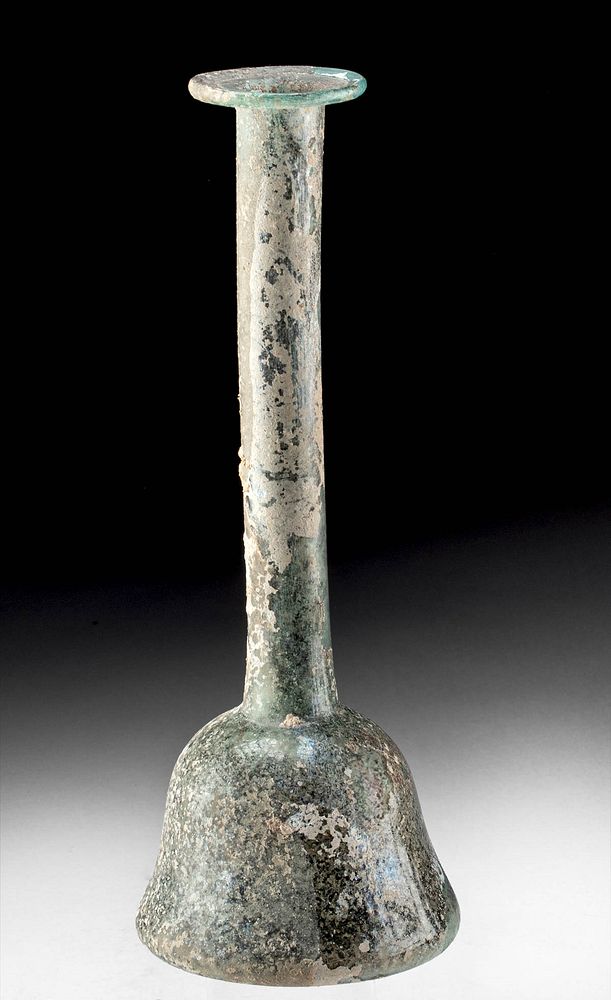 Appraisal: Eastern Roman Glass Candlestick Unguentarium Roman Eastern Mediterranean Imperial Period