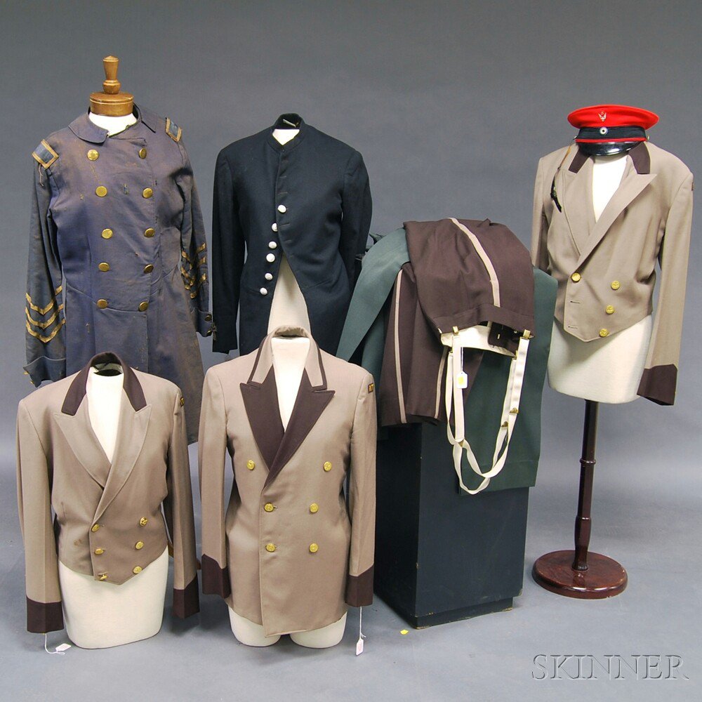 Appraisal: Collection of Assorted ROTC and Usher's Uniforms including several tan