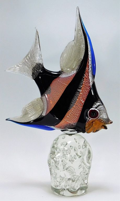 Appraisal: LG Zanetti Murano Art Glass Fish Sculpture Italy th Century