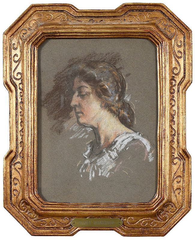 Appraisal: Elliott Daingerfield North Carolina - Portrait of Elizabeth Fite Dangerfield's