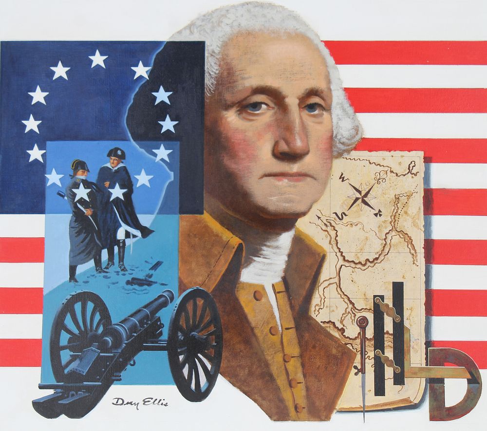 Appraisal: Dean Ellis - George Washington Oil Dean Ellis American -