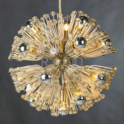 Appraisal: EMIL STEJNAR b RUPERT NIKOLL Radiating chandelier Austria s Glass