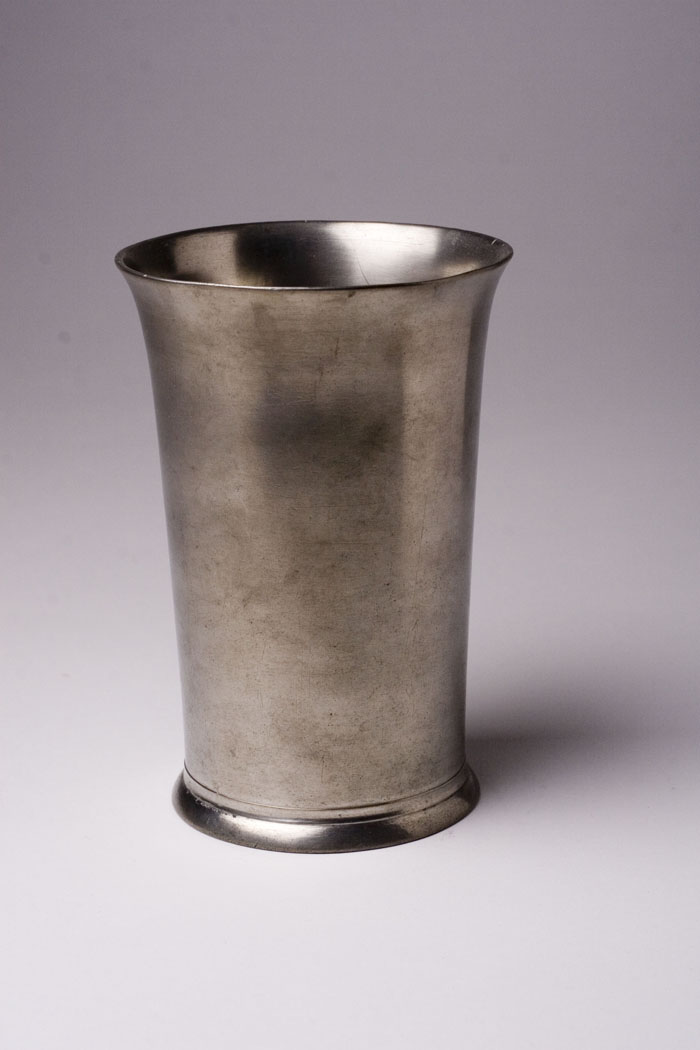 Appraisal: PEWTER BEAKER JOSEPH DANFORTH - Middletown Connecticut circa - Maker's