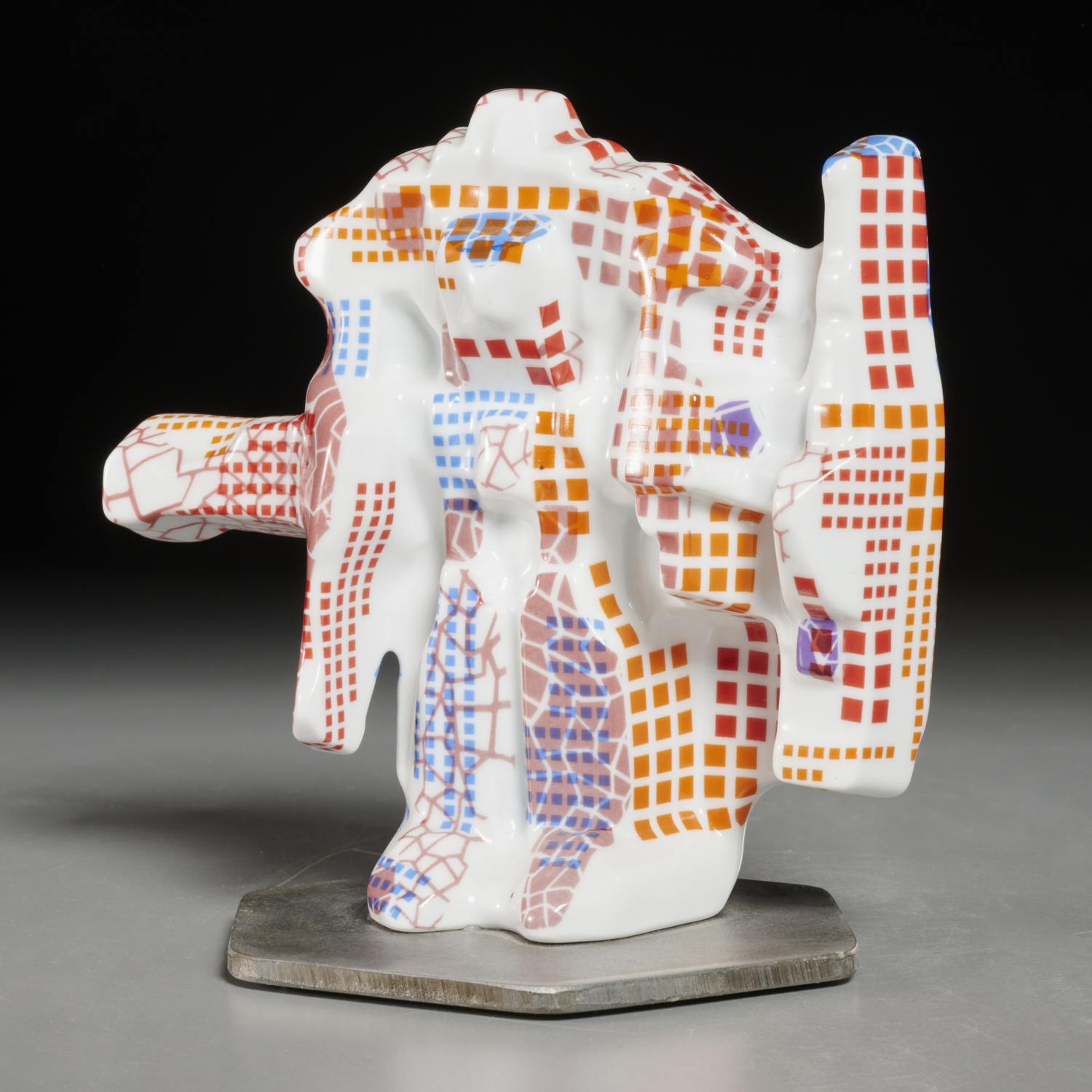 Appraisal: JESSE SMALL CERAMIC SCULPTURE Jesse Small American b Train Emprise