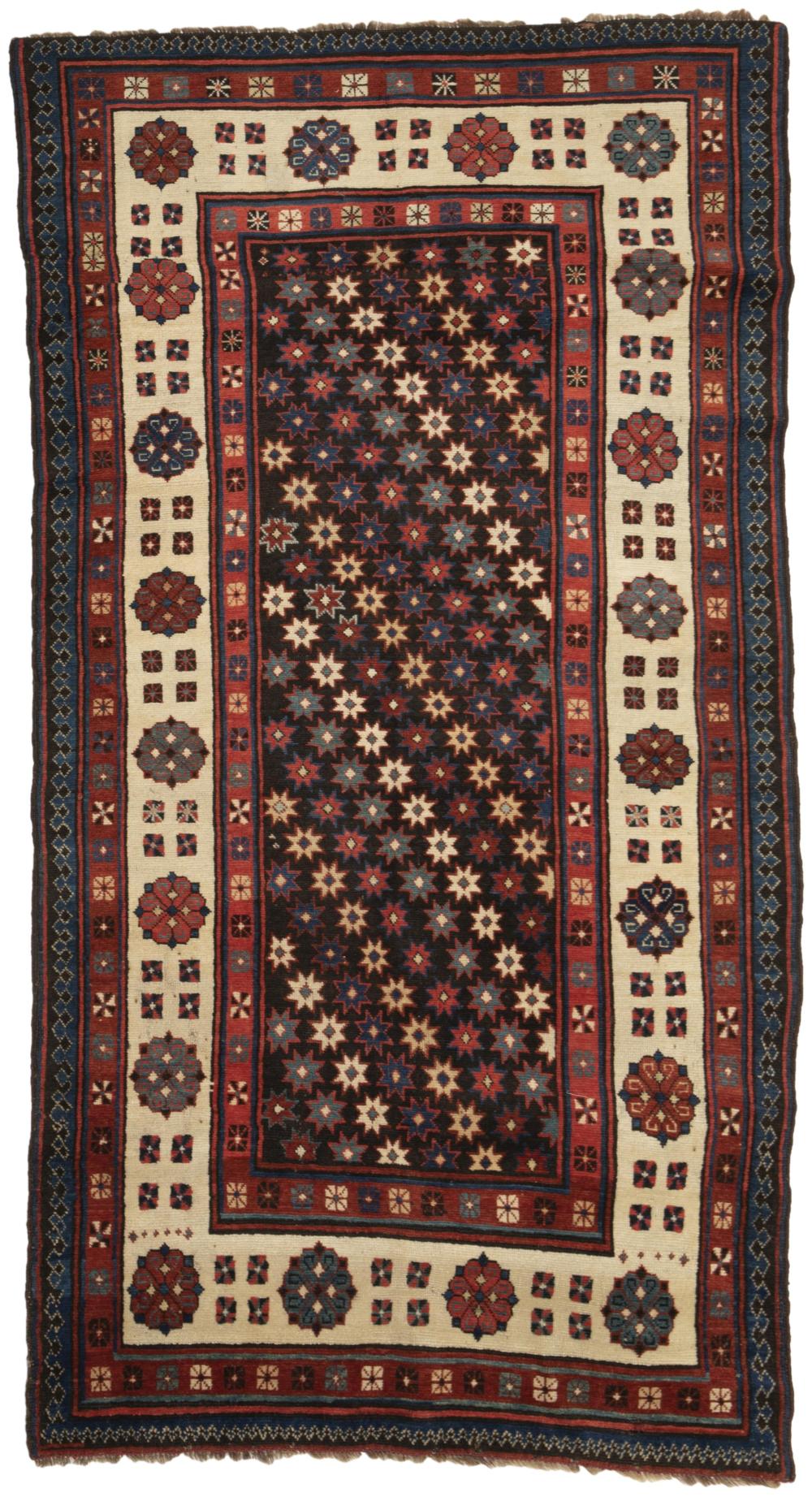 Appraisal: A Caucasian area rug First-half th Century Wool on wool