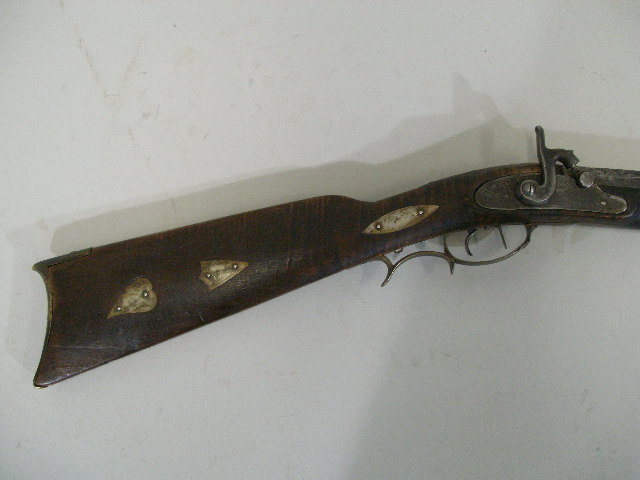 Appraisal: Antique W Lamb Son Percussion Rifle th c percussion long