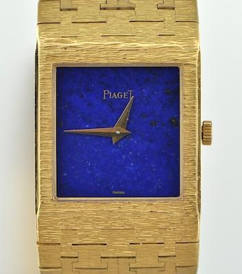 Appraisal: A Ladies' k Gold and Lapis Dress Watch by Piaget