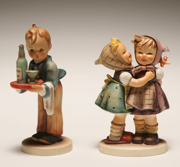 Appraisal: Two Hummel figures Waiter and Telling Her Secret Secret H