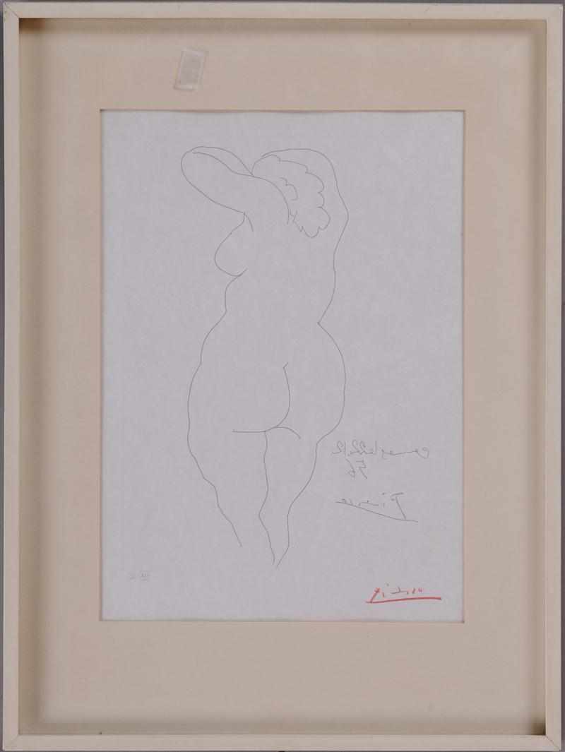 Appraisal: AFTER PABLO PICASSO NUDE FROM ''T MOIGNAGE'' BY JEAN COCTEAU