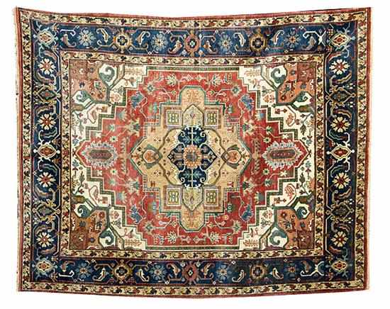 Appraisal: Heriz carpet ' '' x ' late th century even