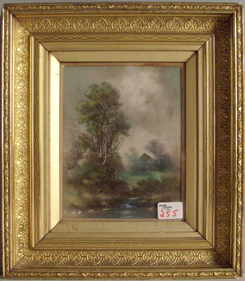 Appraisal: Pastel landscape signed C Hamilton x