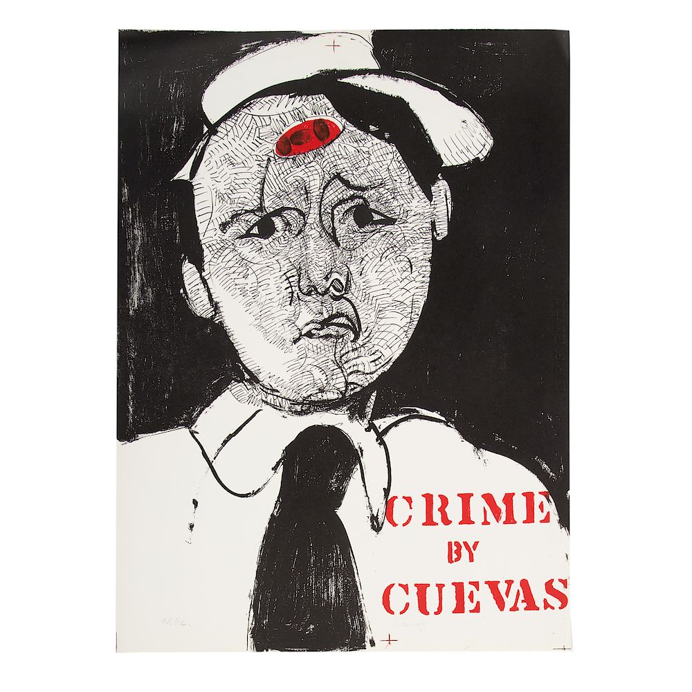 Appraisal: Jose Luis Cuevas Crime by Cuevas Mexican - Lithograph in