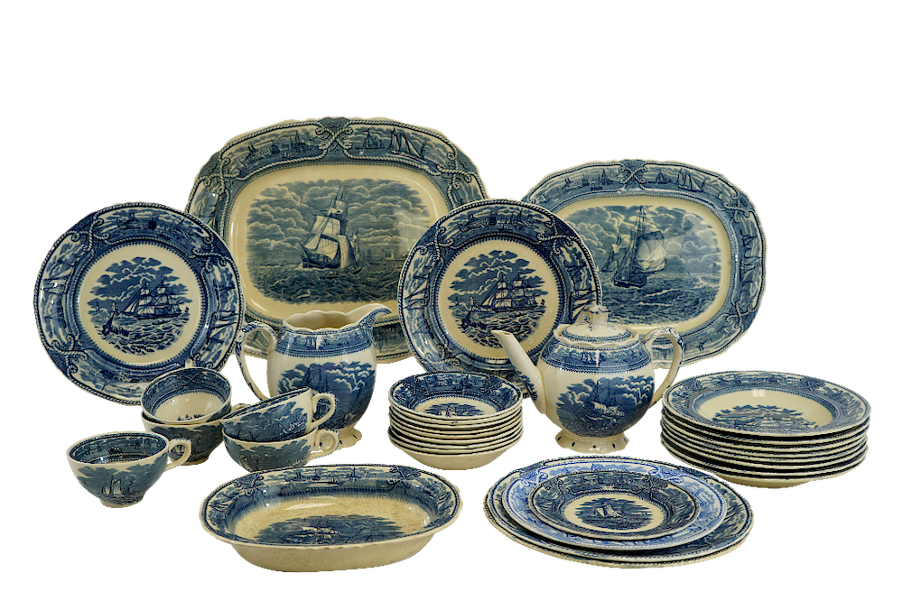 Appraisal: Mason's Ironstone American Marine China Mason's Ironstone American Marine Set