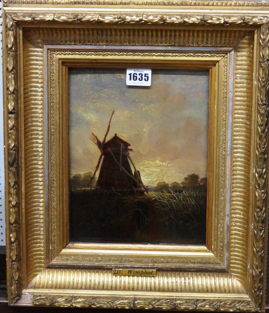 Appraisal: Thomas Lound - A Norfolk Mill oil on panel inscribed