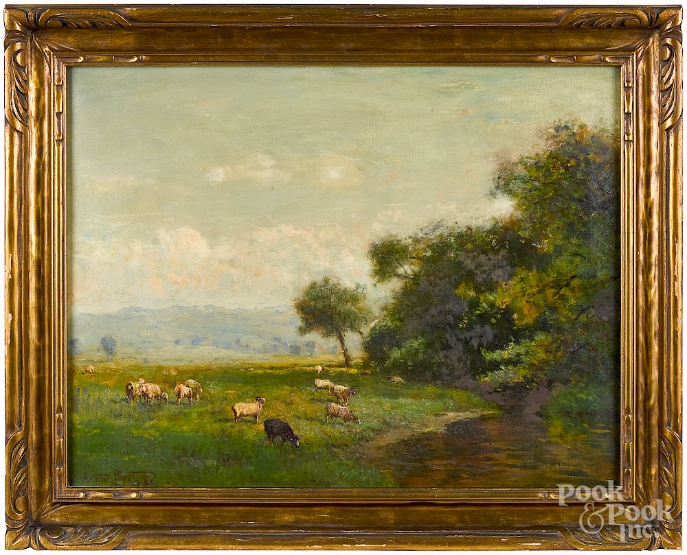 Appraisal: Arthur Parton oil titled The Beaverkill Valley Arthur Parton American