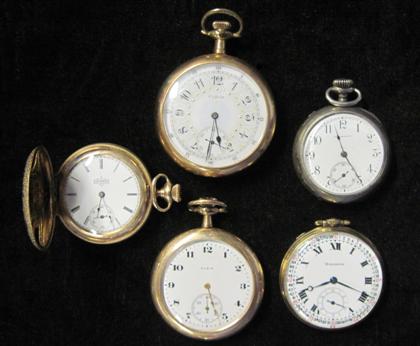 Appraisal: Three gentleman's pocket watches and two lady's pocket watches th