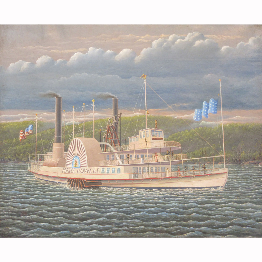 Appraisal: Attributed to Nemethy American th Century The Steamboat Mary Powell