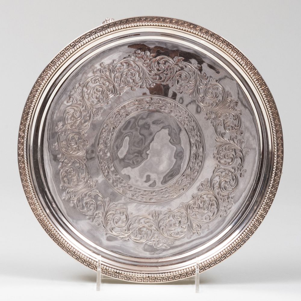 Appraisal: Early Tiffany Co Silver Salver Marked 'Sterling' in diam oz