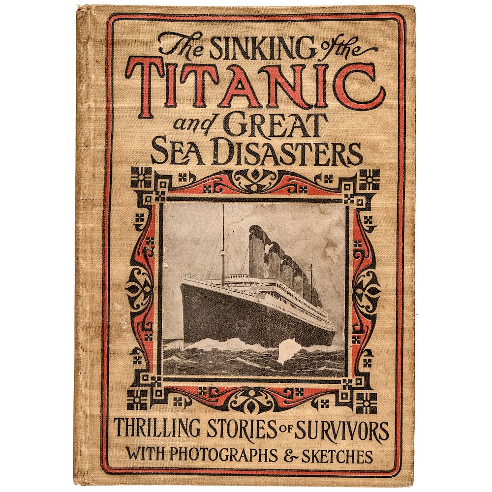 Appraisal: Rare Salesmans Prospectus Sample Book Titled The Sinking of the