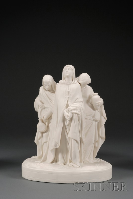 Appraisal: Minton Parian Group of The Three Marys England the standing