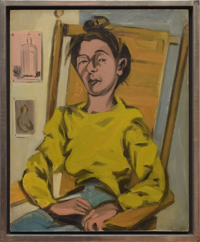 Appraisal: ELAINE DE KOONING - WOMAN IN A YELLOW BLOUSE Oil