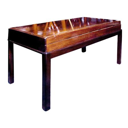 Appraisal: Mahogany Bagatelle Table on Stand Estimate -