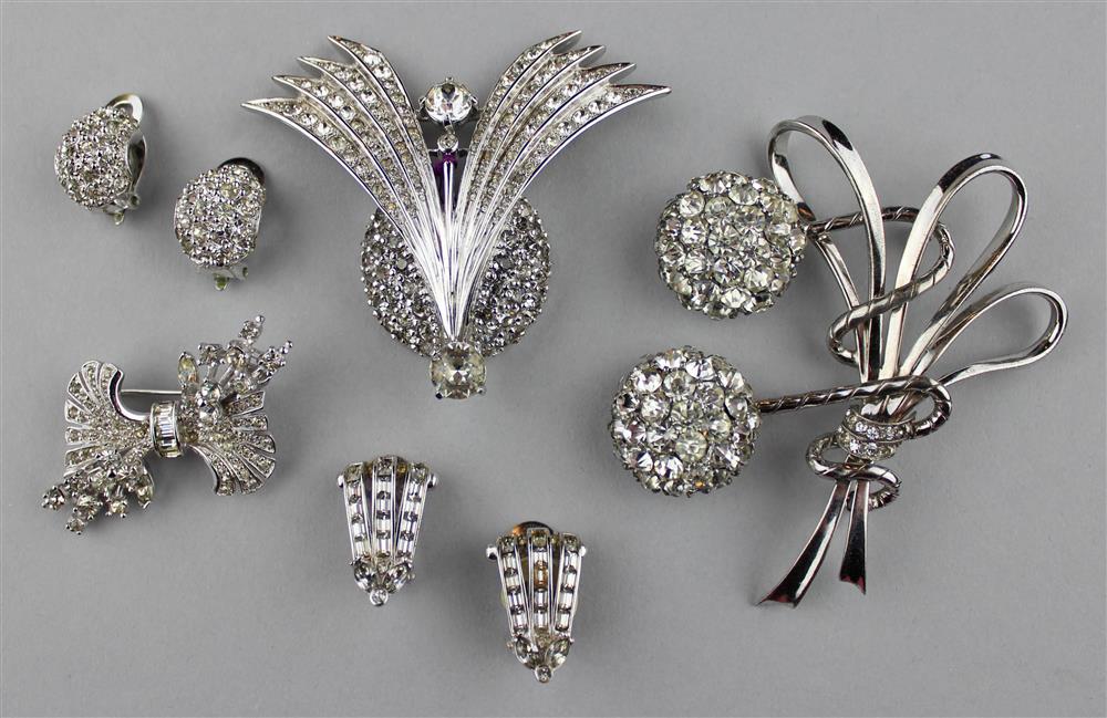 Appraisal: PENNINO STERLING BROOCH AND TWO PENNINO SETS OF BROOCH AND