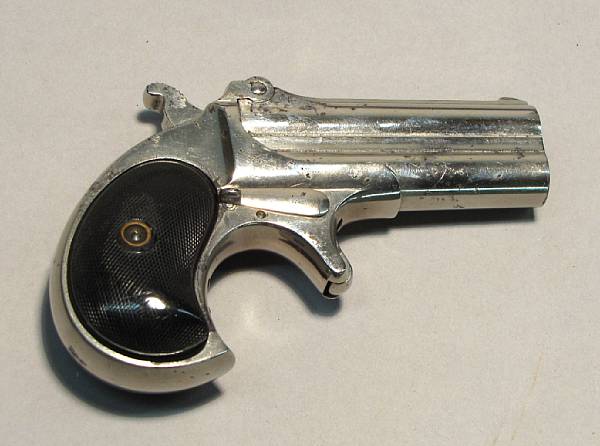 Appraisal: A Remington double derringer Serial batch no caliber Top of