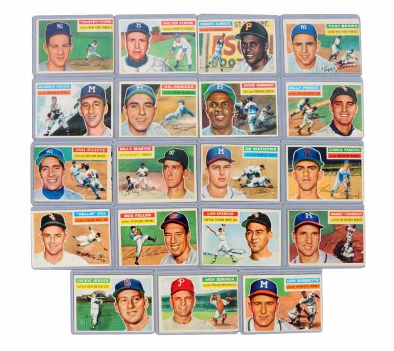 Appraisal: Lot of Topps Baseball Cards Includes ten HOFers like no