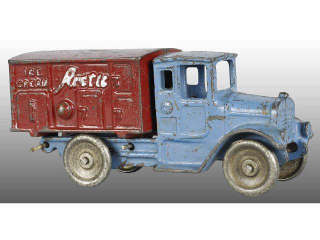 Appraisal: Cast Iron Kilgore Ice Cream Truck Toy Description Blue cab