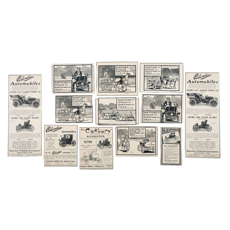 Appraisal: AUTOMOBILIA -- ADVERTISING Collection of automotive ephemera incl pamphlets and