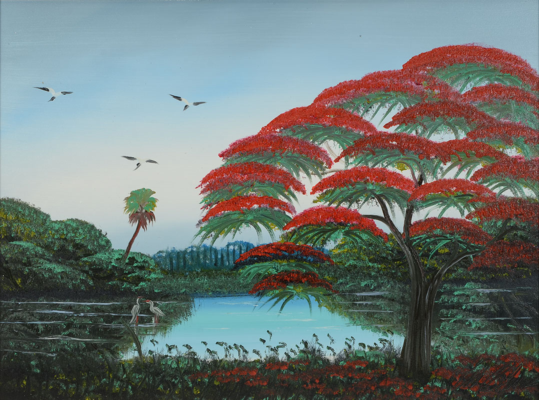 Appraisal: BLACK Al American th Century Florida Highwaymen Backwaters with Royal