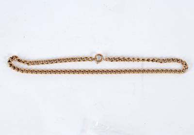 Appraisal: A ct yellow gold curb link chain approximately gm