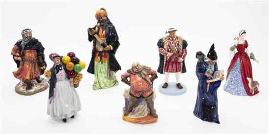 Appraisal: A Collection of Royal Doulton Figures comprising Henry VIII Anne